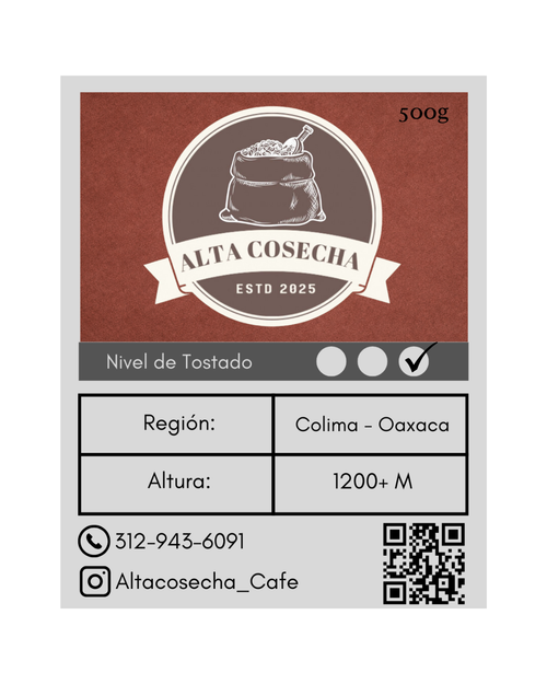 Café Premium: Mezcla Colima-Oaxaca